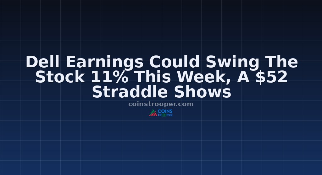 Dell Earnings Could Swing The Stock 11% This Week, A $52 Straddle Shows