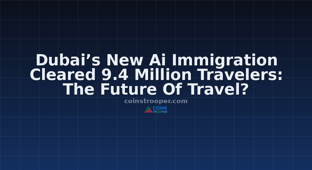 Dubai’s New Ai Immigration Cleared 9.4 Million Travelers: The Future Of Travel?