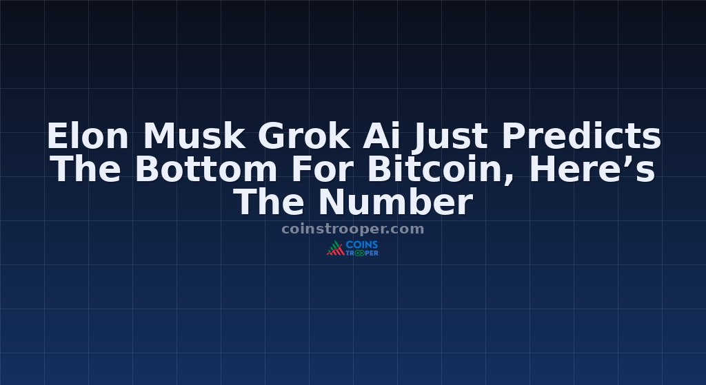 Elon Musk Grok Ai Just Predicts The Bottom For Bitcoin, Here’s The Number