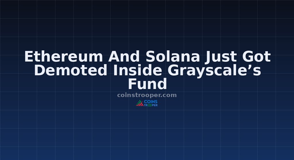 Ethereum And Solana Just Got Demoted Inside Grayscale’s Fund