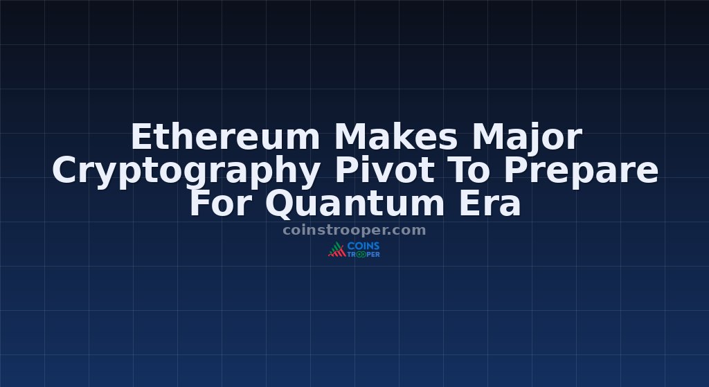 Ethereum Makes Major Cryptography Pivot To Prepare For Quantum Era