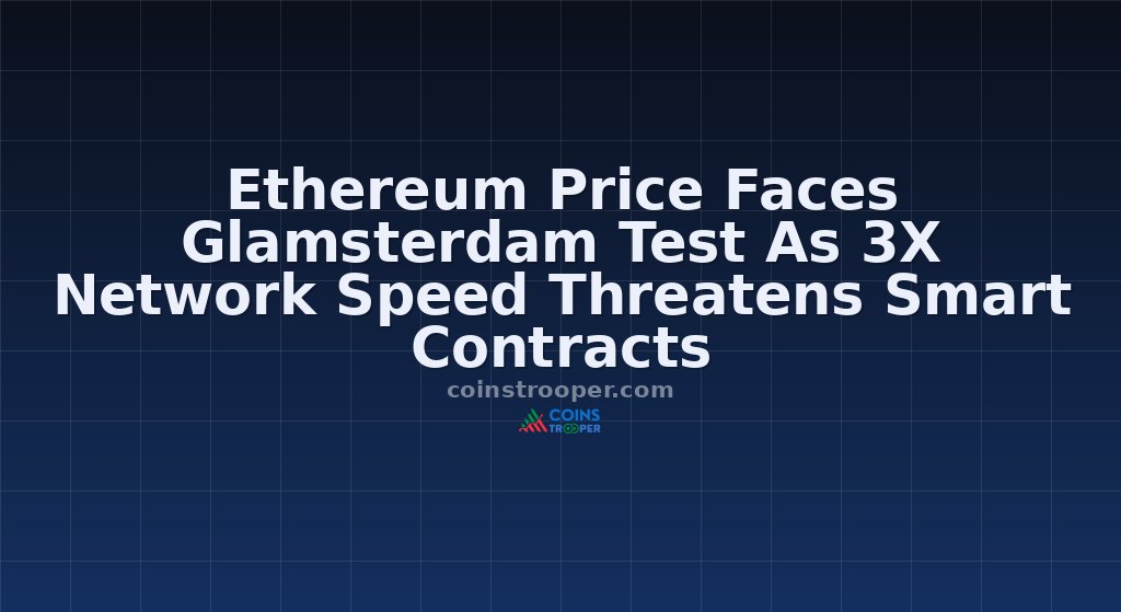 Ethereum Price Faces Glamsterdam Test As 3X Network Speed Threatens Smart Contracts