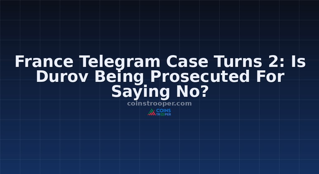 France Telegram Case Turns 2: Is Durov Being Prosecuted For Saying No?