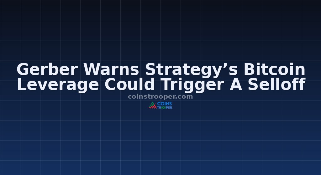Gerber Warns Strategy’s Bitcoin Leverage Could Trigger A Selloff