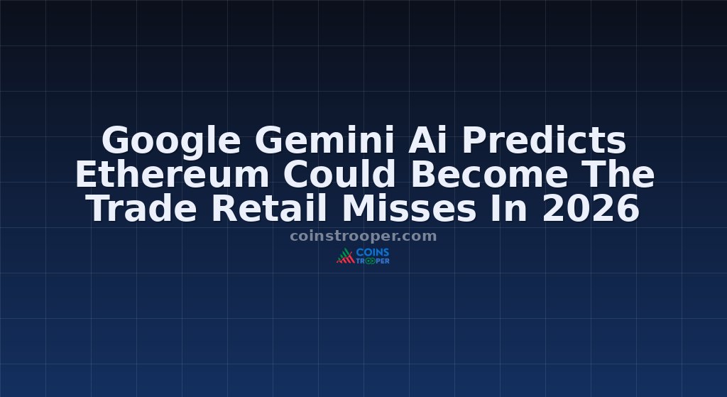 Google Gemini Ai Predicts Ethereum Could Become The Trade Retail Misses In 2026