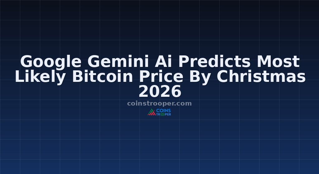 Google Gemini Ai Predicts Most Likely Bitcoin Price By Christmas 2026
