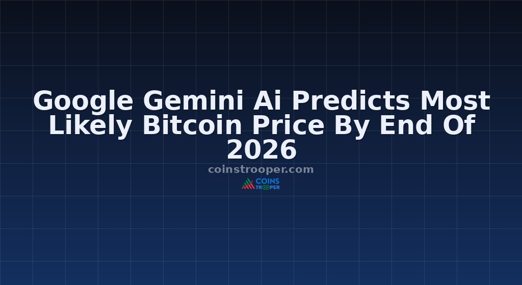 Google Gemini Ai Predicts Most Likely Bitcoin Price By End Of 2026