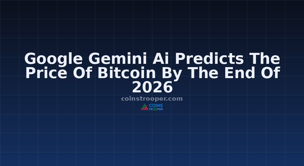 Google Gemini Ai Predicts The Price Of Bitcoin By The End Of 2026