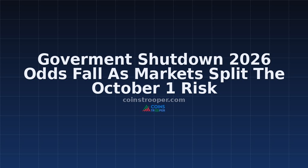 Goverment Shutdown 2026 Odds Fall As Markets Split The October 1 Risk