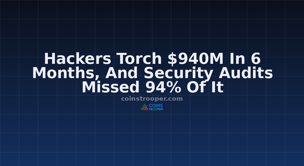 Hackers Torch $940M In 6 Months, And Security Audits Missed 94% Of It