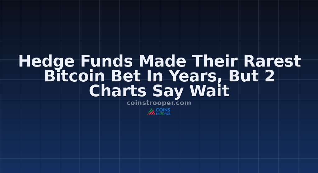 Hedge Funds Made Their Rarest Bitcoin Bet In Years, But 2 Charts Say Wait