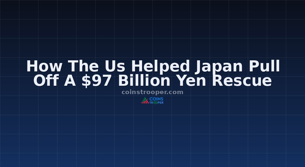 How The Us Helped Japan Pull Off A $97 Billion Yen Rescue