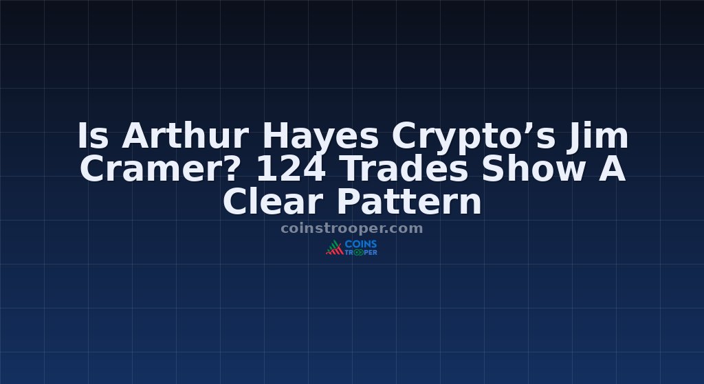 Is Arthur Hayes Crypto’s Jim Cramer? 124 Trades Show A Clear Pattern