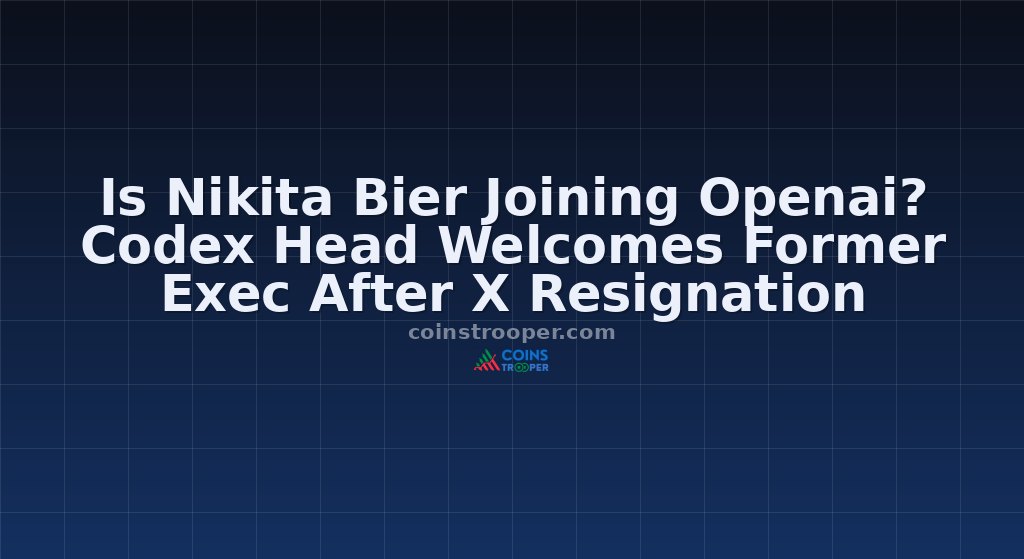 Is Nikita Bier Joining Openai? Codex Head Welcomes Former Exec After X Resignation