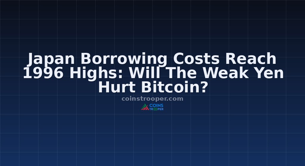 Japan Borrowing Costs Reach 1996 Highs: Will The Weak Yen Hurt Bitcoin?