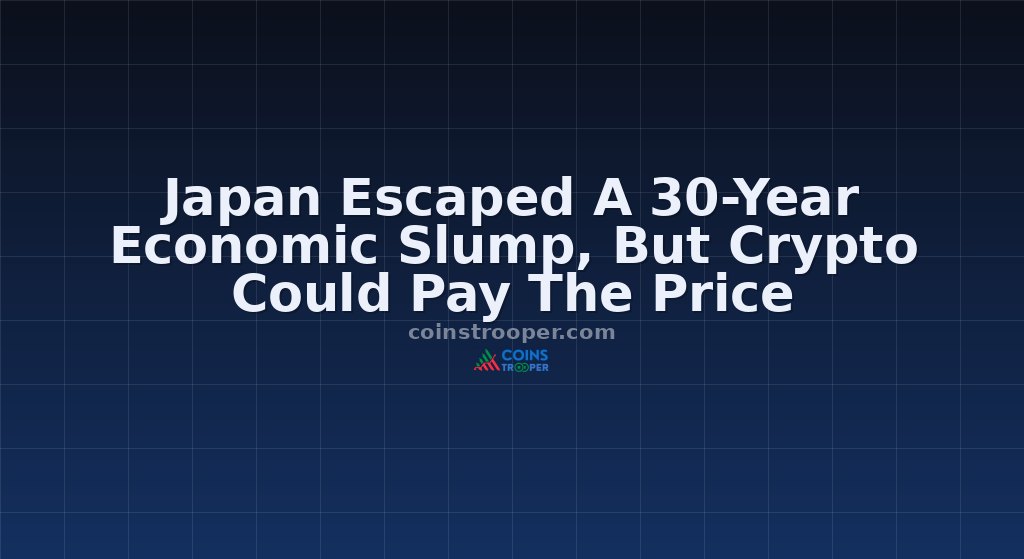 Japan Escaped A 30-Year Economic Slump, But Crypto Could Pay The Price