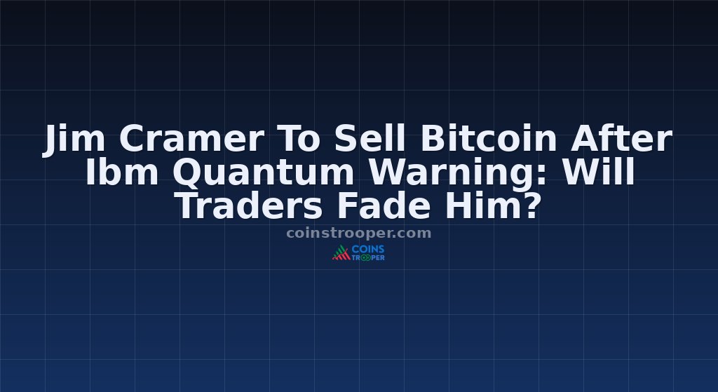 Jim Cramer To Sell Bitcoin After Ibm Quantum Warning: Will Traders Fade Him?