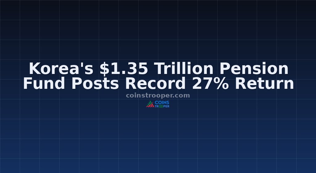 Korea's $1.35 Trillion Pension Fund Posts Record 27% Return