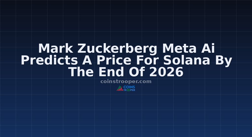 Mark Zuckerberg Meta Ai Predicts A Price For Solana By The End Of 2026