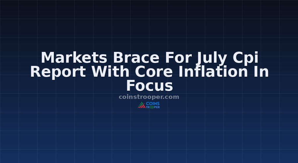 Markets Brace For July Cpi Report With Core Inflation In Focus