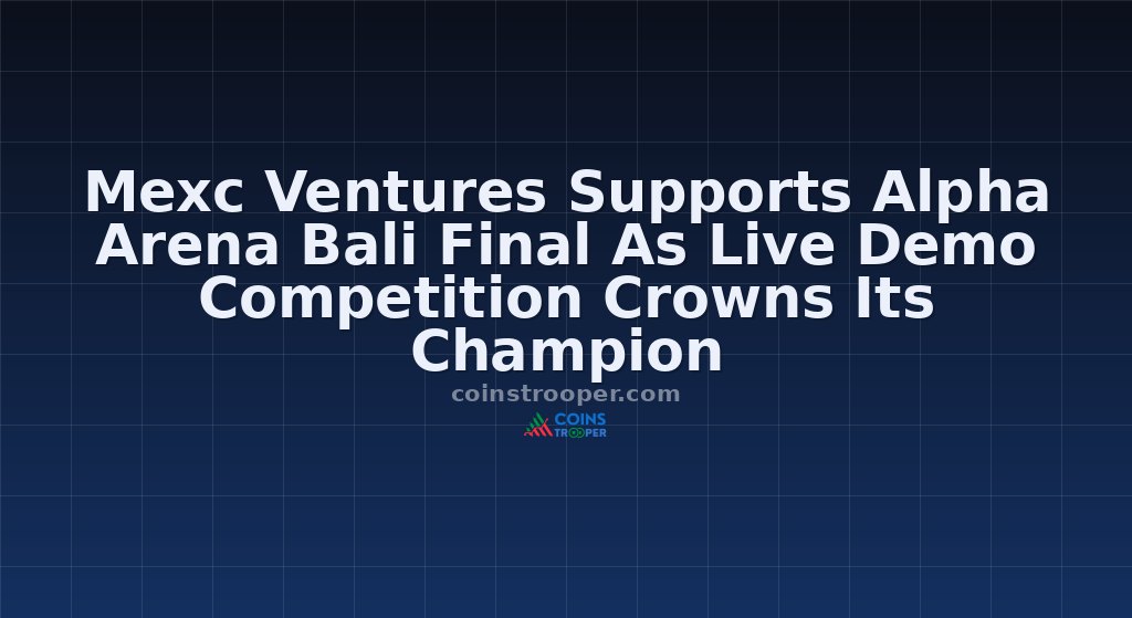Mexc Ventures Supports Alpha Arena Bali Final As Live Demo Competition Crowns Its Champion 