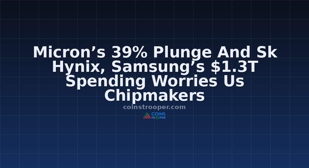 Micron’s 39% Plunge And Sk Hynix, Samsung’s $1.3T Spending Worries Us Chipmakers
