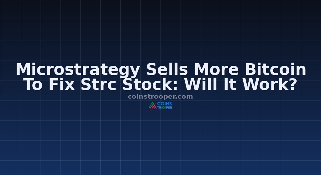 Microstrategy Sells More Bitcoin To Fix Strc Stock: Will It Work?