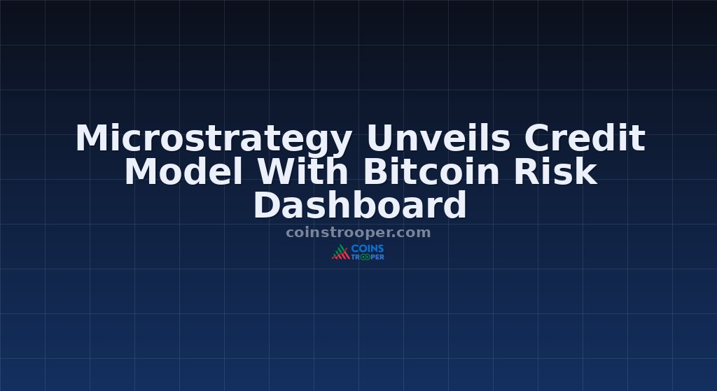Microstrategy Unveils Credit Model With Bitcoin Risk Dashboard