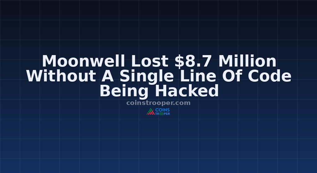 Moonwell Lost $8.7 Million Without A Single Line Of Code Being Hacked