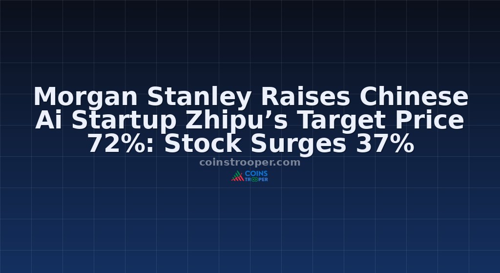 Morgan Stanley Raises Chinese Ai Startup Zhipu’s Target Price 72%: Stock Surges 37%
