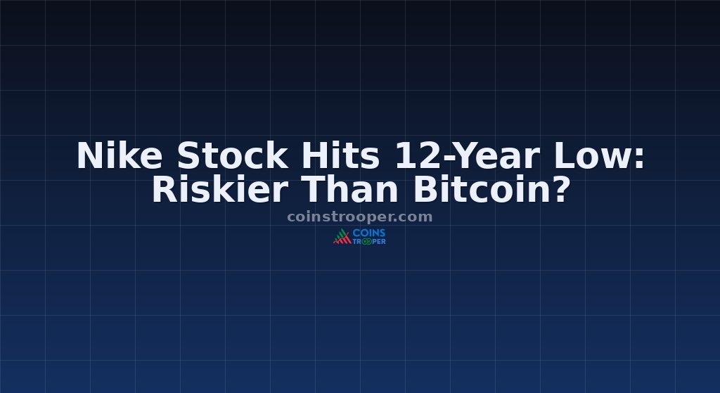 Nike Stock Hits 12-Year Low: Riskier Than Bitcoin?
