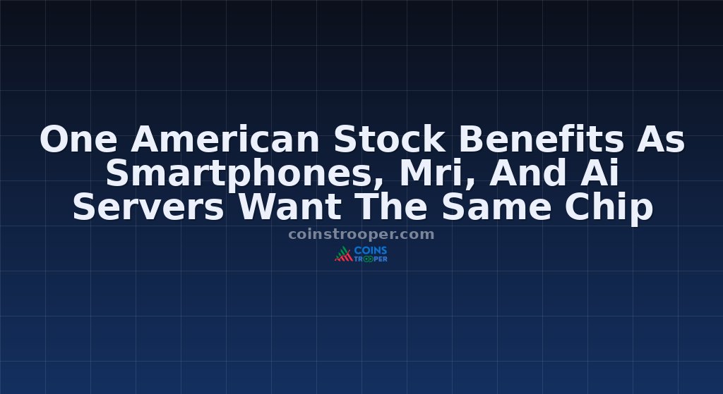 One American Stock Benefits As Smartphones, Mri, And Ai Servers Want The Same Chip