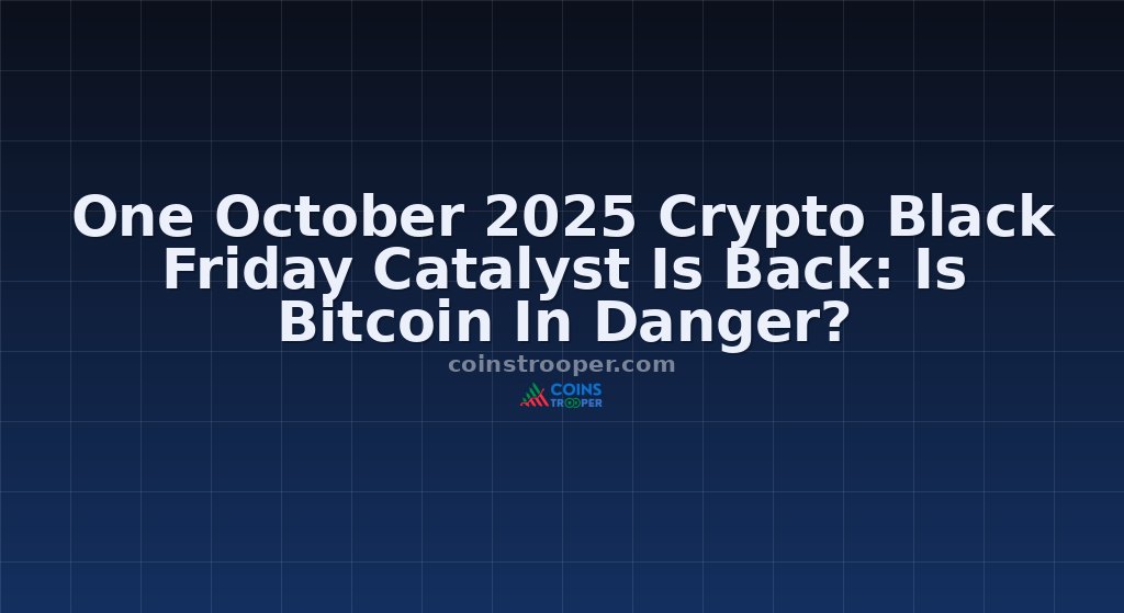 One October 2025 Crypto Black Friday Catalyst Is Back: Is Bitcoin In Danger?
