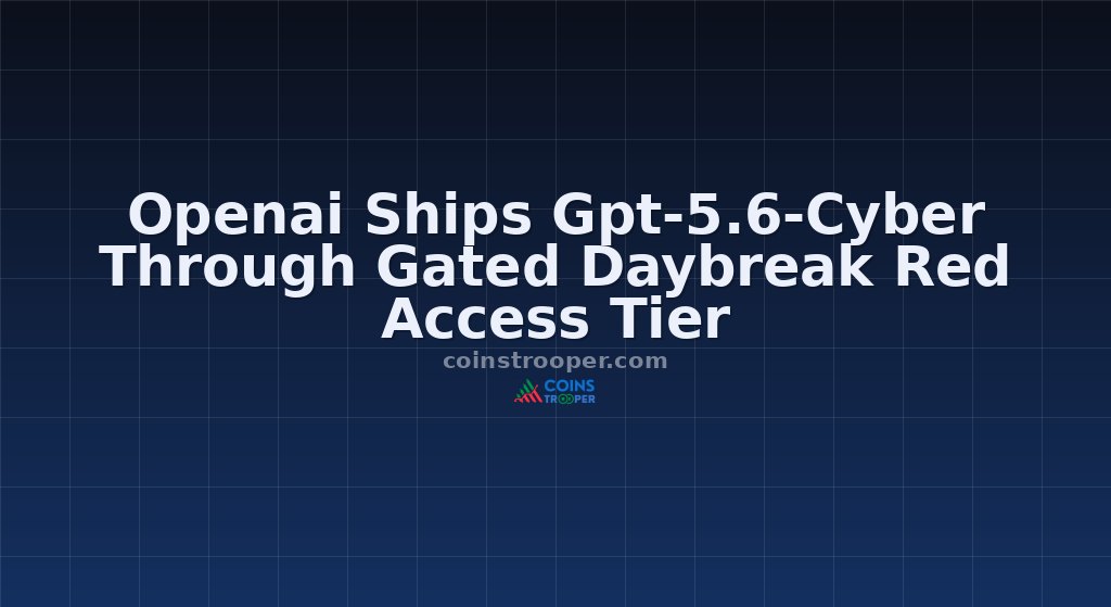 Openai Ships Gpt-5.6-Cyber Through Gated Daybreak Red Access Tier