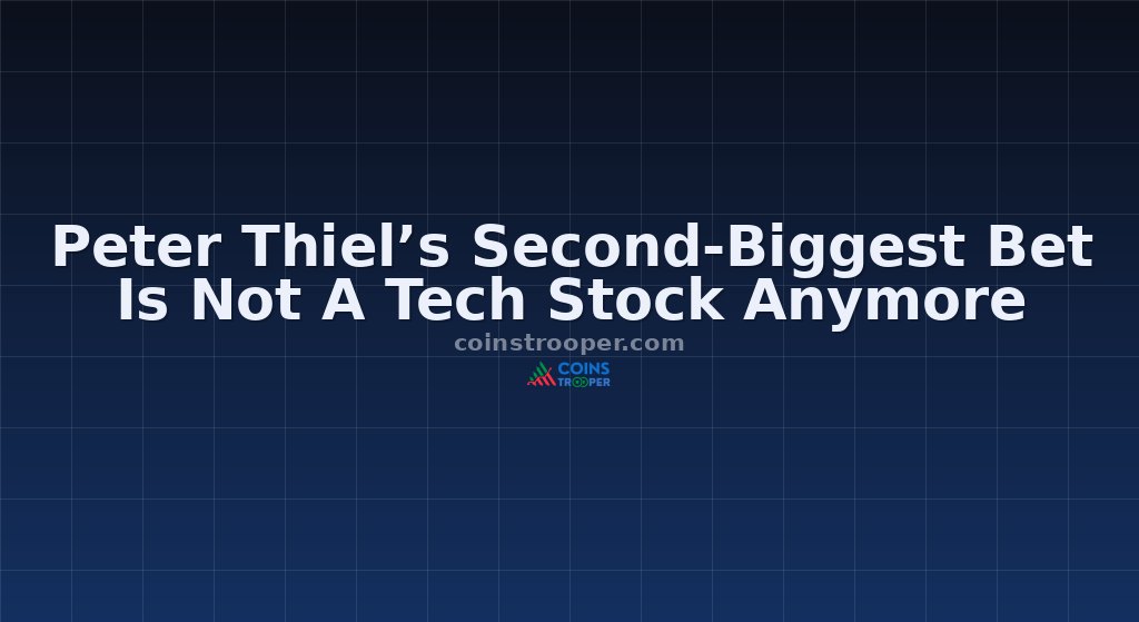 Peter Thiel’s Second-Biggest Bet Is Not A Tech Stock Anymore