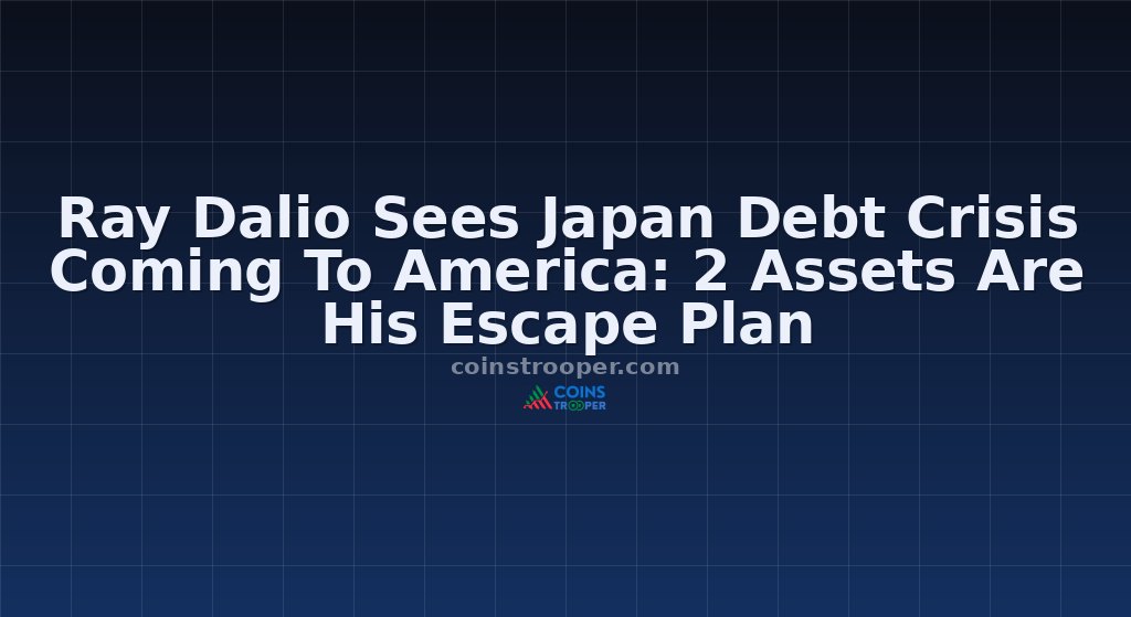 Ray Dalio Sees Japan Debt Crisis Coming To America: 2 Assets Are His Escape Plan