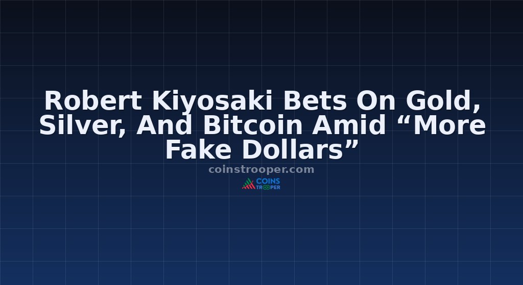 Robert Kiyosaki Bets On Gold, Silver, And Bitcoin Amid “More Fake Dollars”