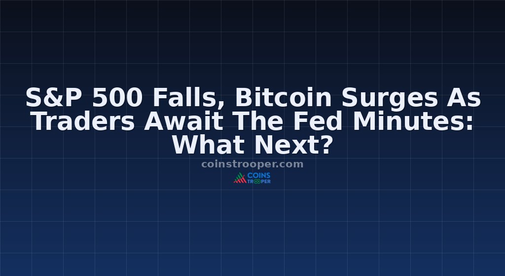 S&P 500 Falls, Bitcoin Surges As Traders Await The Fed Minutes: What Next?