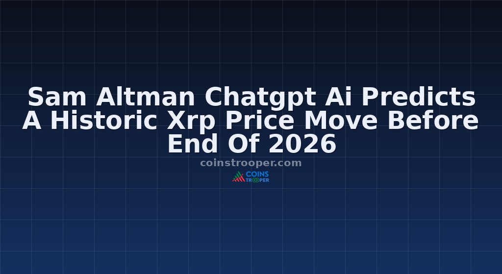 Sam Altman Chatgpt Ai Predicts A Historic Xrp Price Move Before End Of 2026