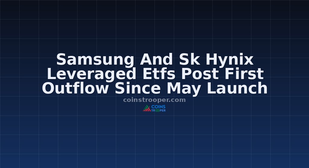 Samsung And Sk Hynix Leveraged Etfs Post First Outflow Since May Launch