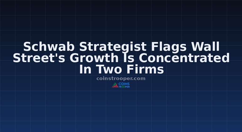 Schwab Strategist Flags Wall Street's Growth Is Concentrated In Two Firms