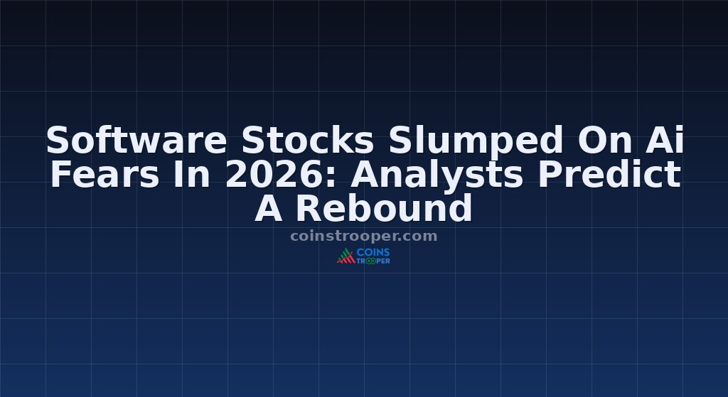 Software Stocks Slumped On Ai Fears In 2026: Analysts Predict A Rebound
