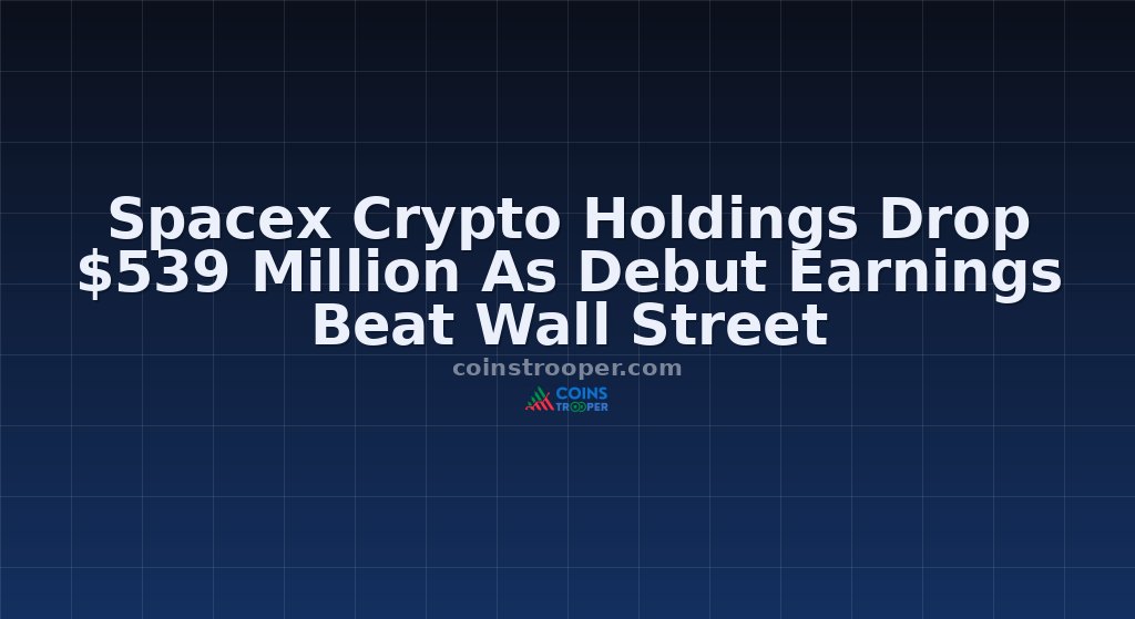 Spacex Crypto Holdings Drop $539 Million As Debut Earnings Beat Wall Street
