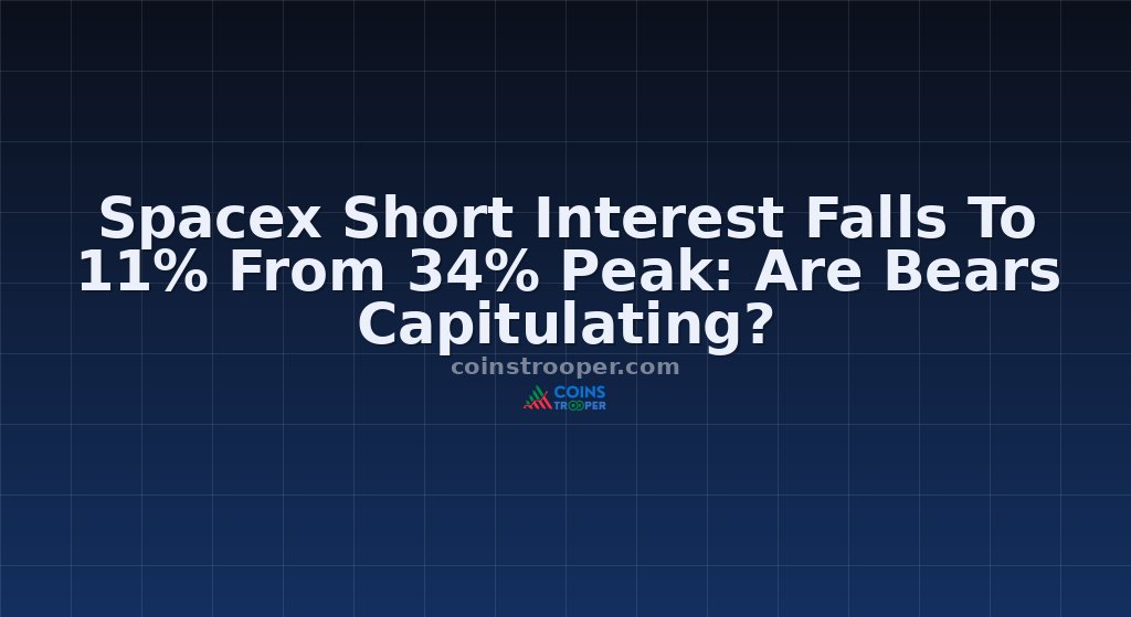 Spacex Short Interest Falls To 11% From 34% Peak: Are Bears Capitulating?