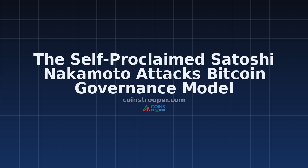 The Self-Proclaimed Satoshi Nakamoto Attacks Bitcoin Governance Model