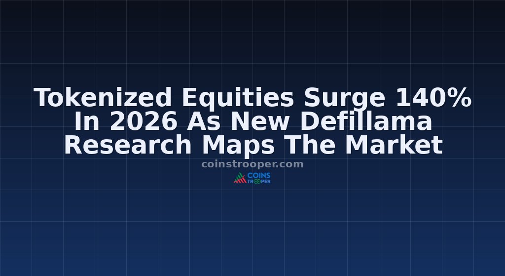 Tokenized Equities Surge 140% In 2026 As New Defillama Research Maps The Market