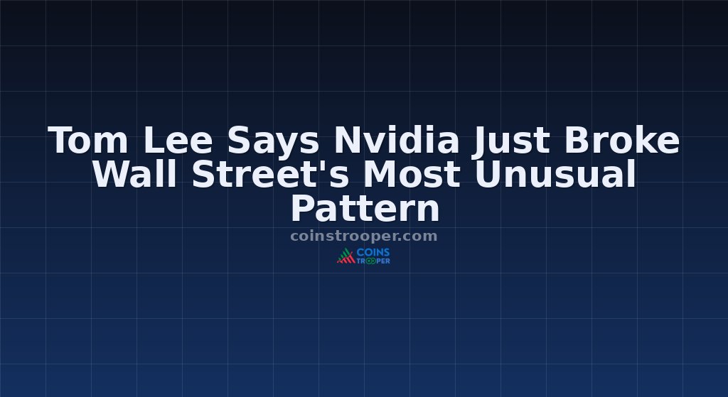 Tom Lee Says Nvidia Just Broke Wall Street's Most Unusual Pattern