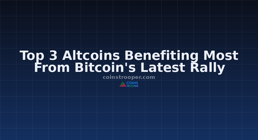 Top 3 Altcoins Benefiting Most From Bitcoin's Latest Rally