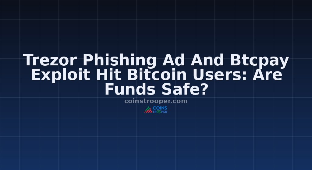 Trezor Phishing Ad And Btcpay Exploit Hit Bitcoin Users: Are Funds Safe?