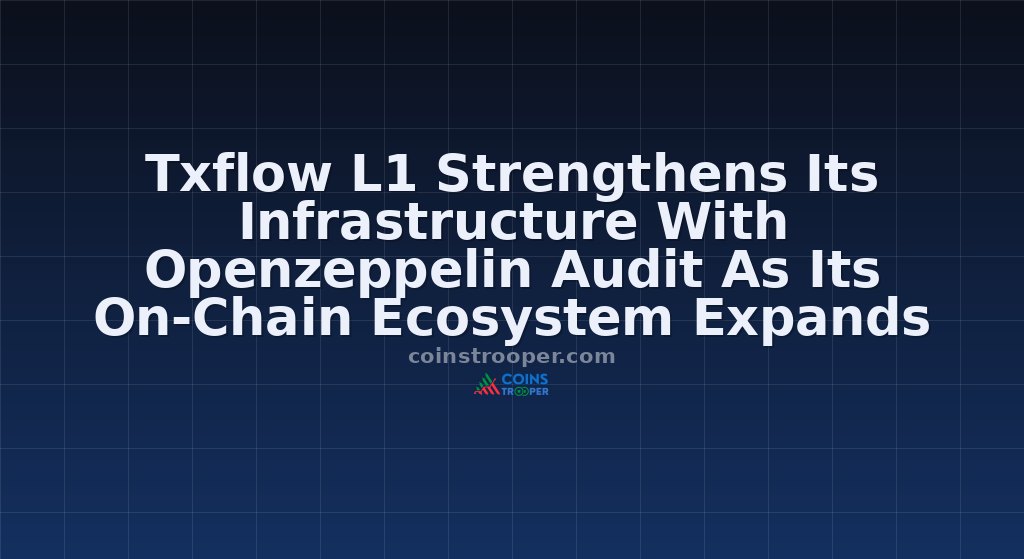 Txflow L1 Strengthens Its Infrastructure With Openzeppelin Audit As Its On-Chain Ecosystem Expands
